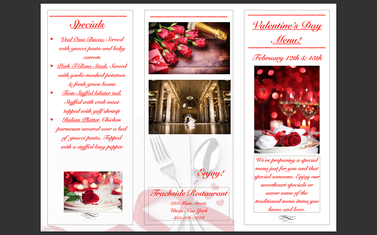 Menu Trackside Restaurant-6